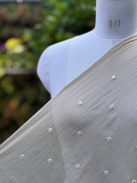 Embroidered & Mirror Work Mul Cotton Fabrics