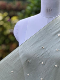 Embroidered & Mirror Work Mul Cotton Fabrics