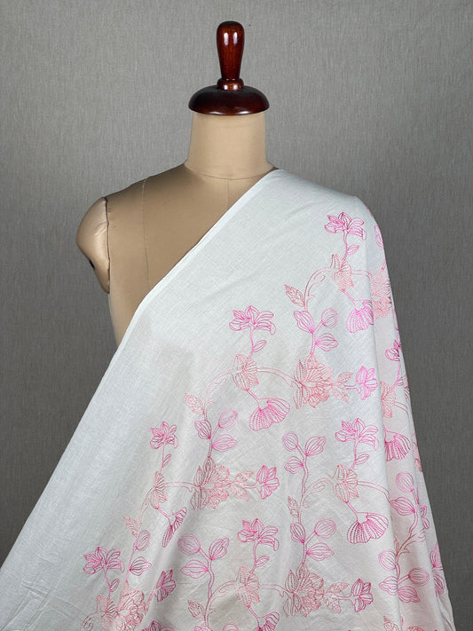 Embroidered Kora Cotton Fabric