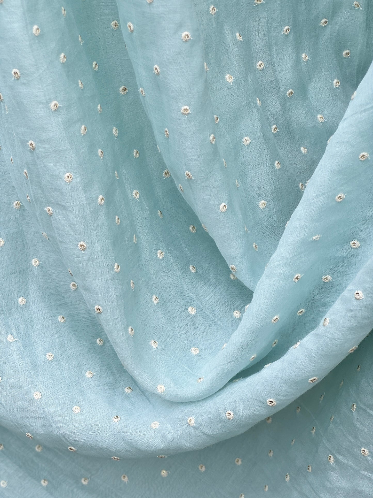 Sequins Embroidered 40gm Banarasi Chanderi Fabrics