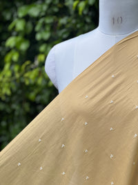 Embroidered & Mirror Work Mul Cotton Fabrics