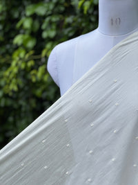 Embroidered & Mirror Work Mul Cotton Fabrics