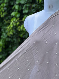 Embroidered & Mirror Work Mul Cotton Fabrics