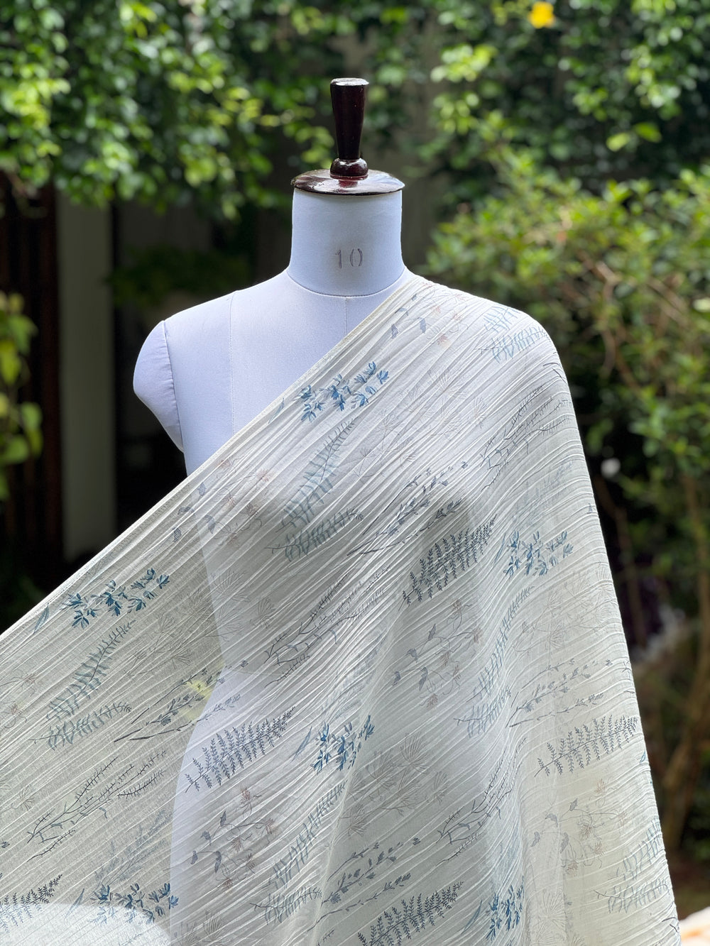 Digital Printed Banarasi Mul Chanderi Fabric