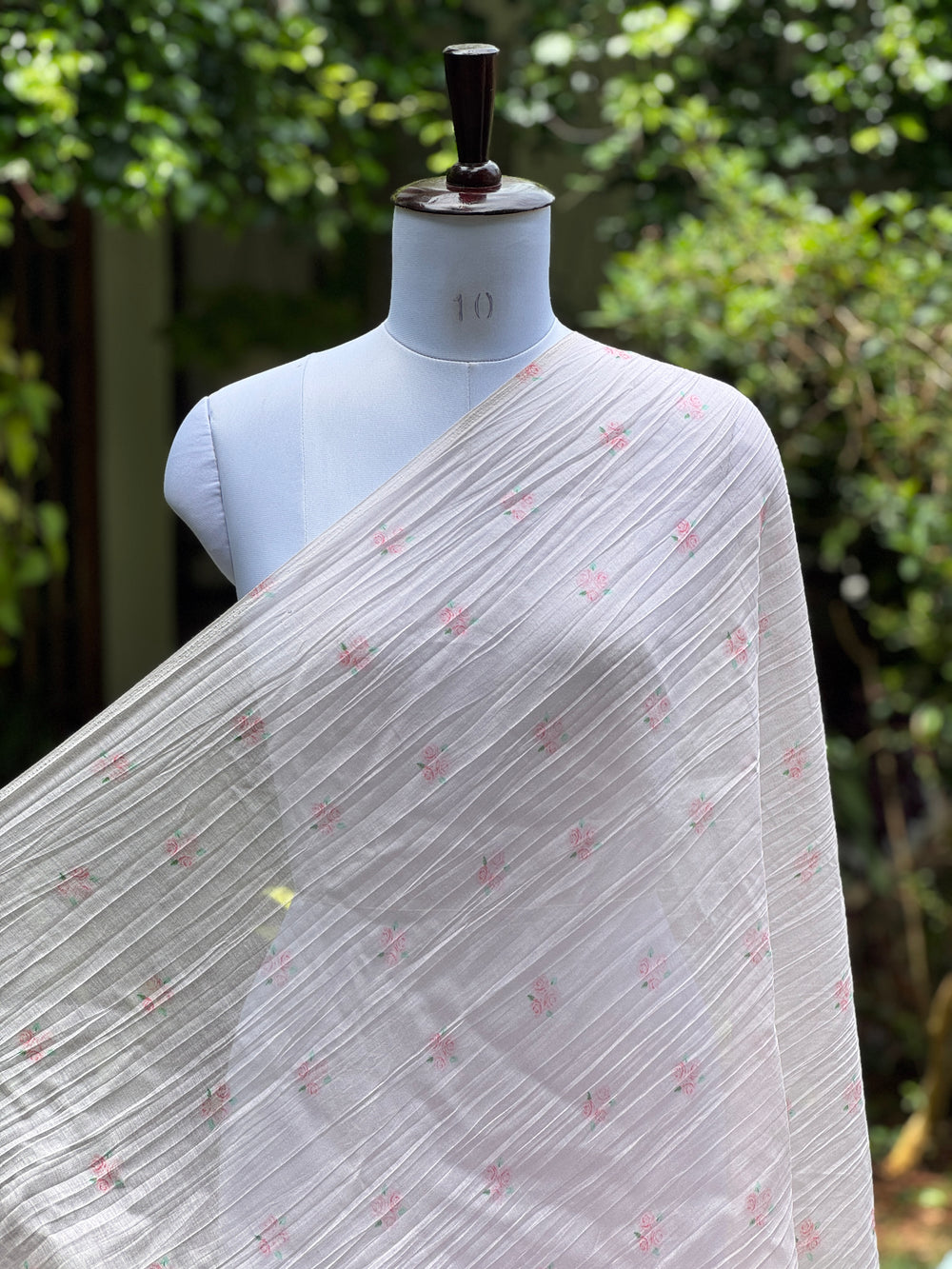 Digital Printed Banarasi Mul Chanderi Fabric