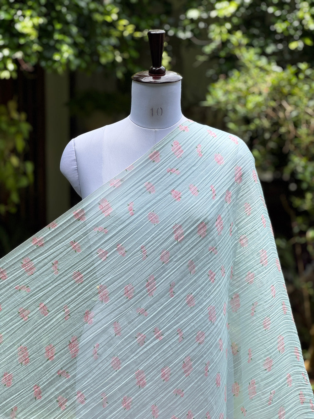 Digital Printed Banarasi Mul Chanderi Fabric