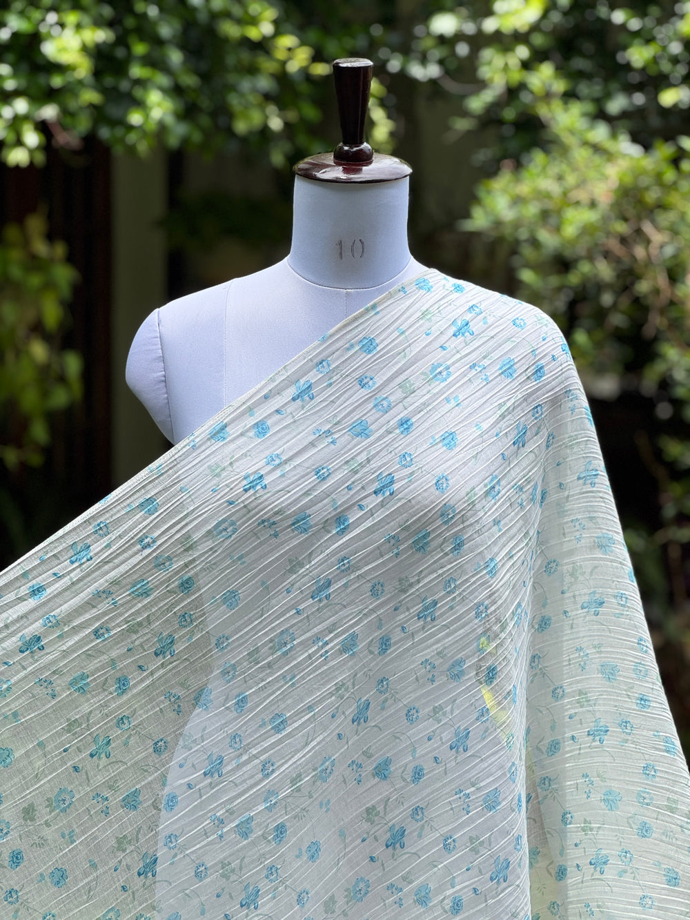 Digital Printed Banarasi Mul Chanderi Fabric