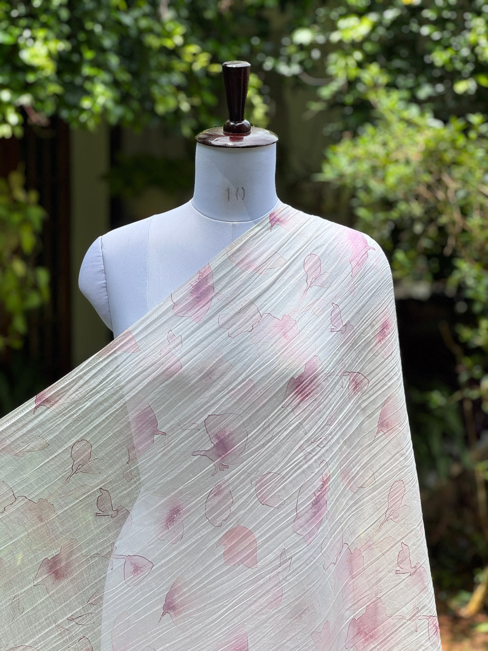 Digital Printed Banarasi Mul Chanderi Fabric