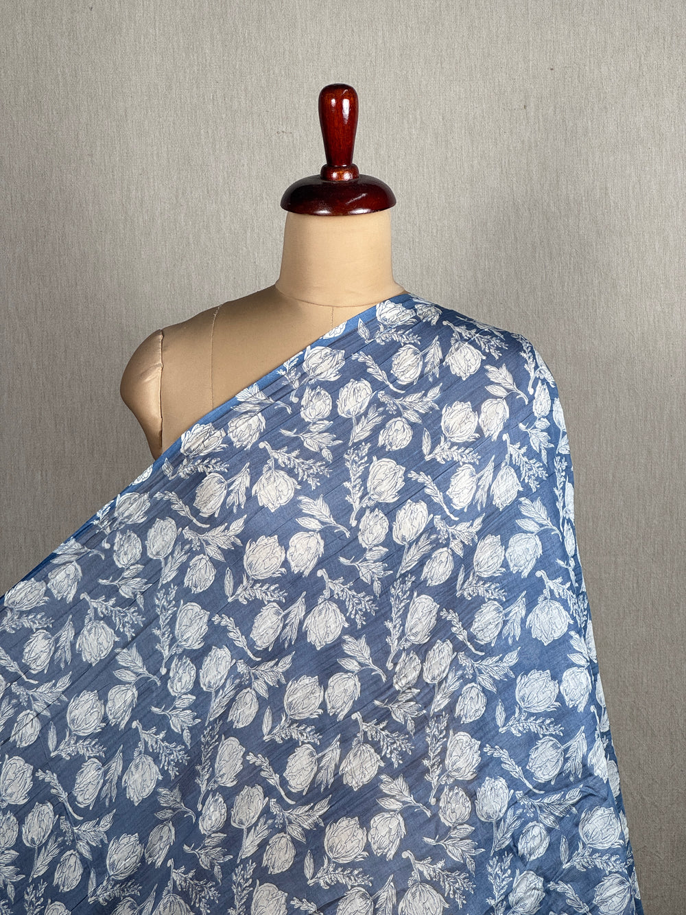 Printed Mul Chanderi Fabrics