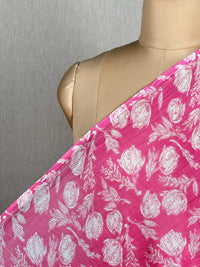 Printed Mul Chanderi Fabrics