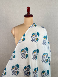 Printed Malai Chanderi Fabric
