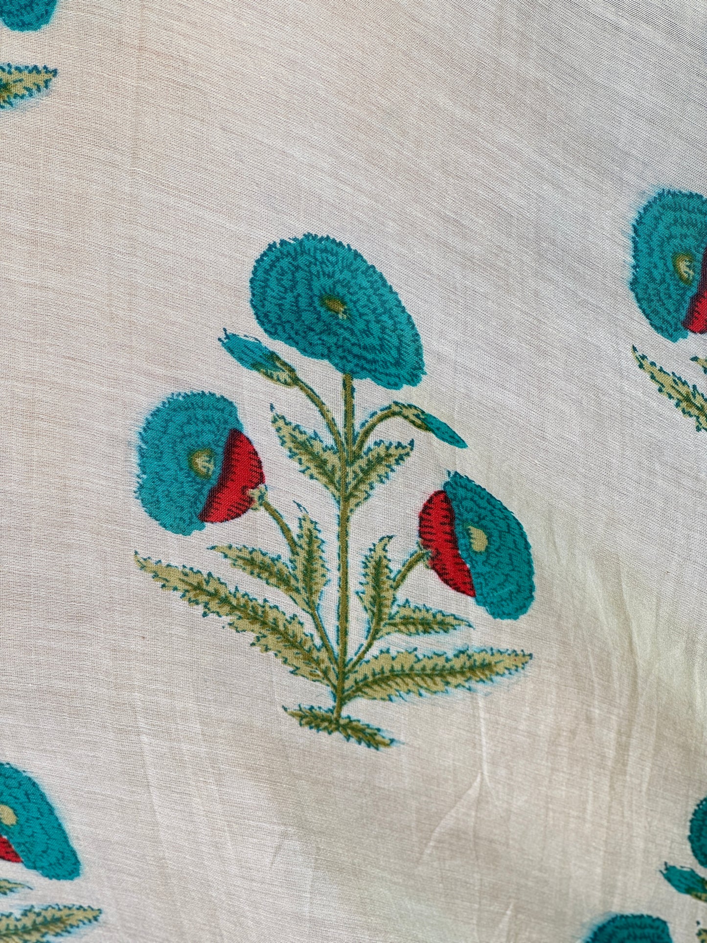 Printed Malai Chanderi Fabric