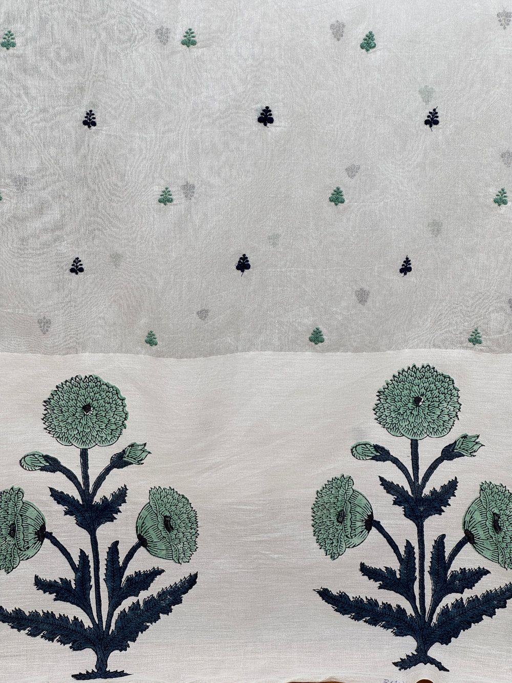 Block Printed Banarasi Chanderi Fabrics