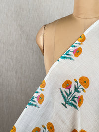 Printed Malai Chanderi Fabric
