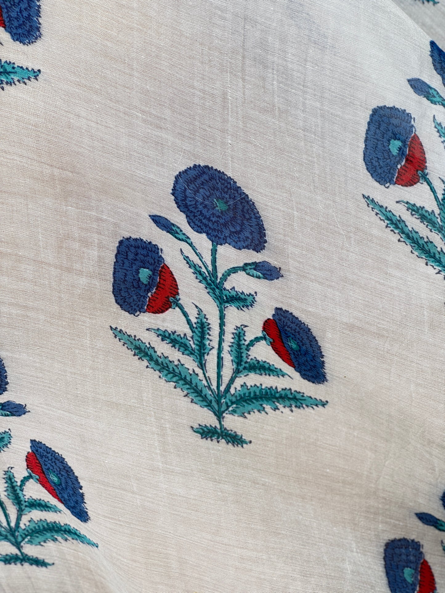 Printed Malai Chanderi Fabric