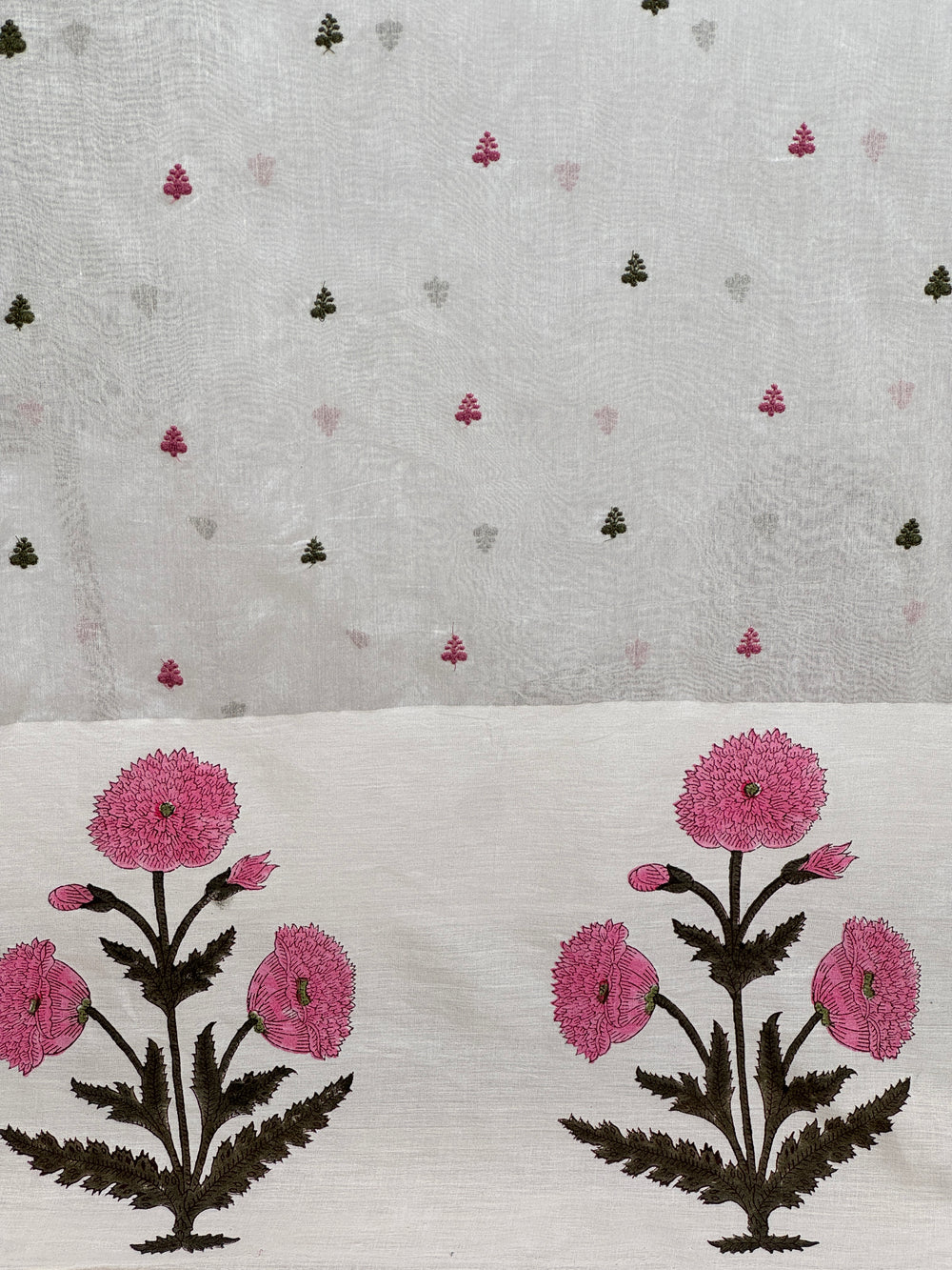 Block Printed Banarasi Chanderi Fabrics