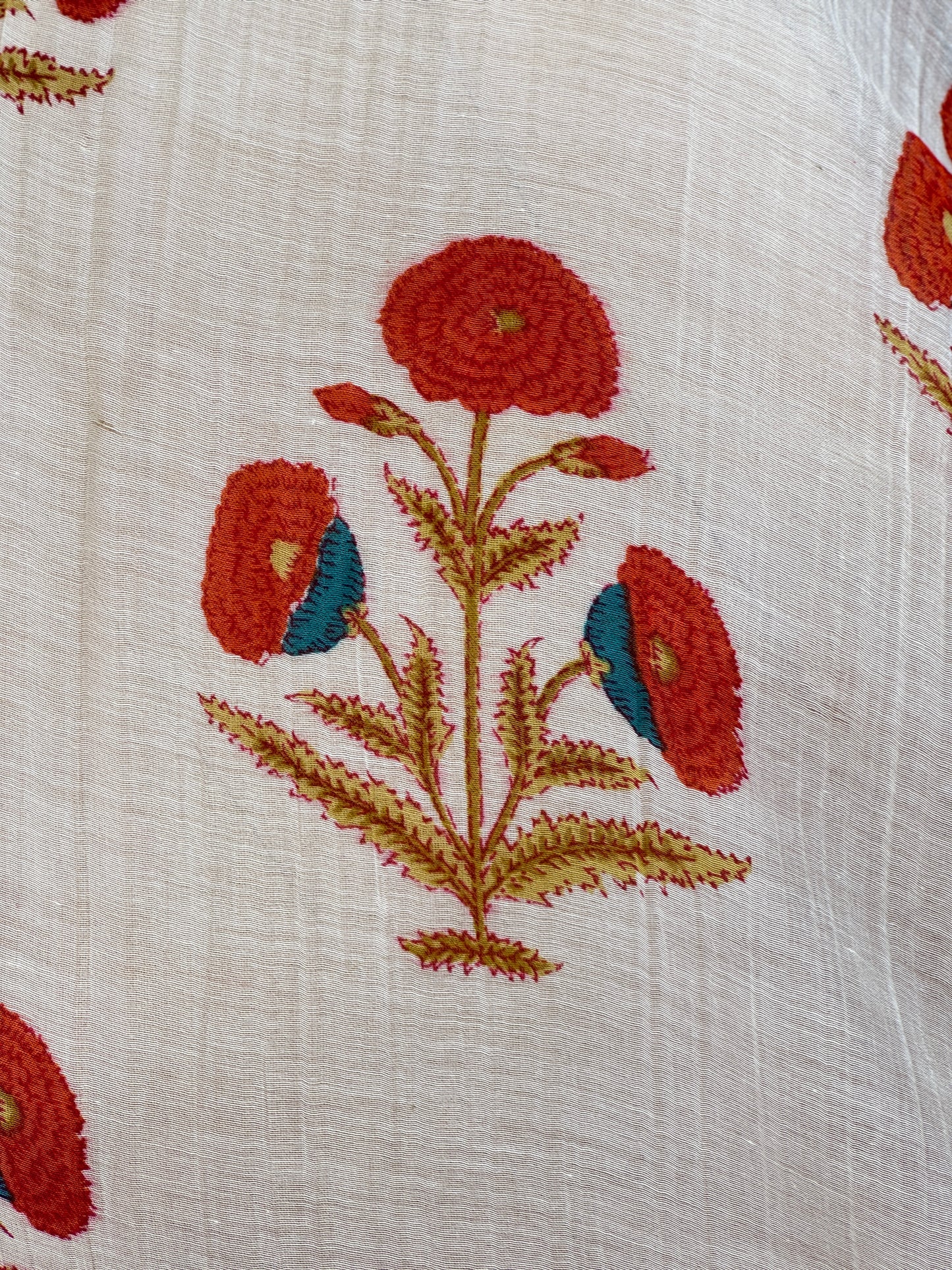 Printed Malai Chanderi Fabric