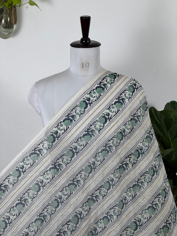 Block Printed Gotta Patti  Banarasi Chanderi Fabrics