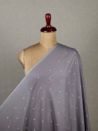 Embroidered & Mirror Work Mul Cotton Fabrics