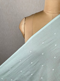 Embroidered & Mirror Work Mul Cotton Fabrics