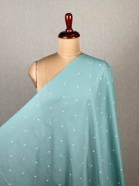 Embroidered & Mirror Work Mul Cotton Fabrics