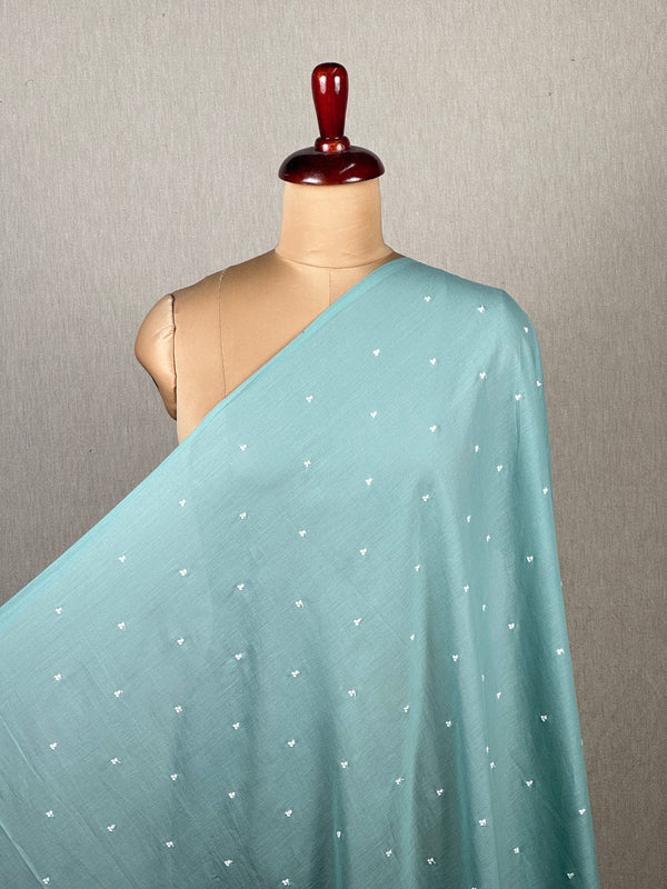 Embroidered & Mirror Work Mul Cotton Fabrics