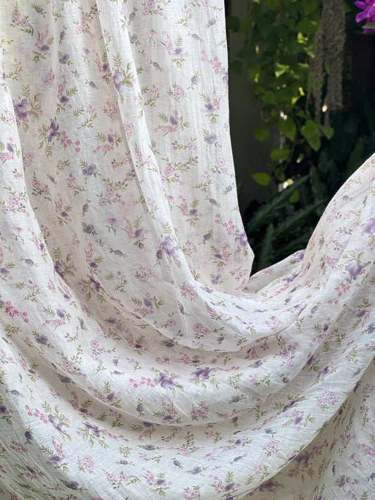 Printed Malai Chanderi Fabric