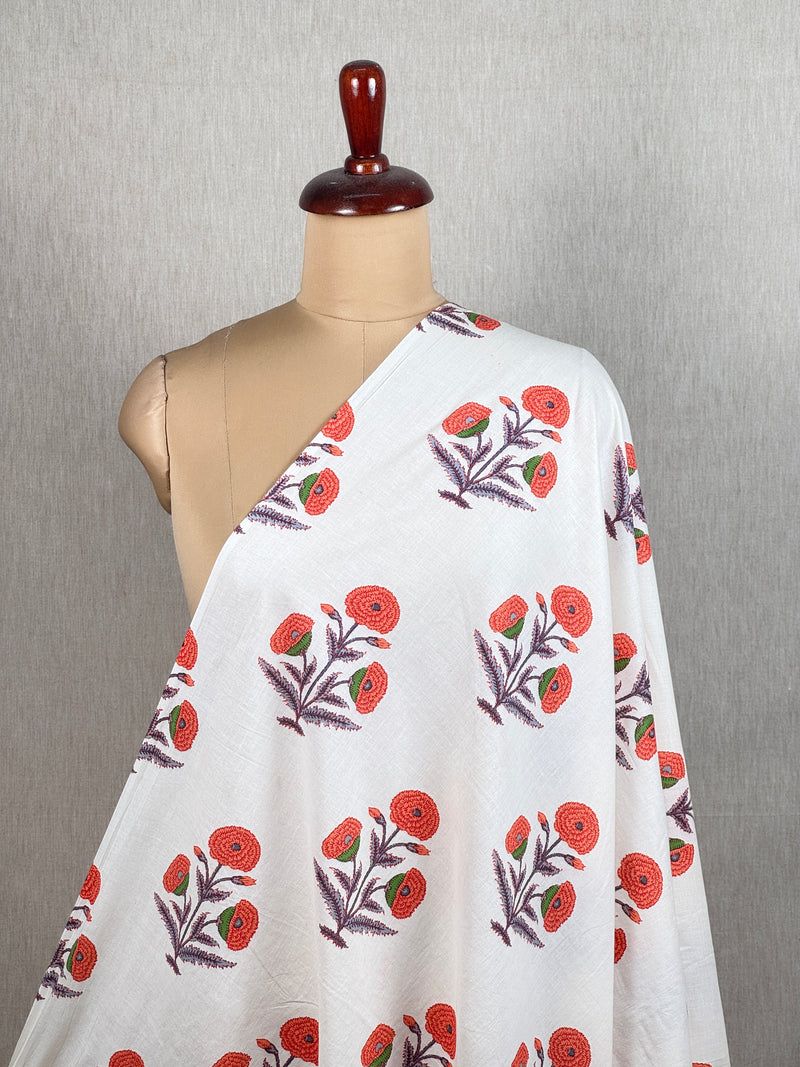 Printed Cambric Cotton  Fabric