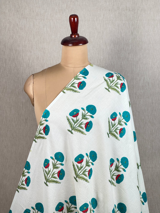 Printed Mulmul Cotton  Fabric