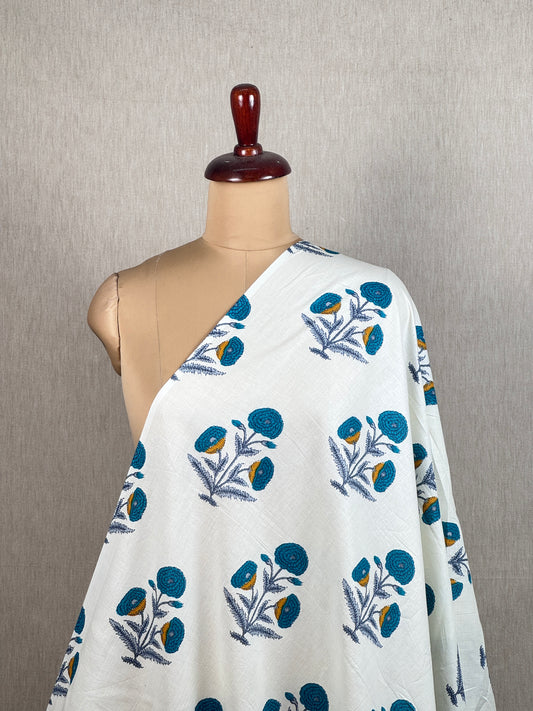 Printed Mulmul Cotton  Fabric