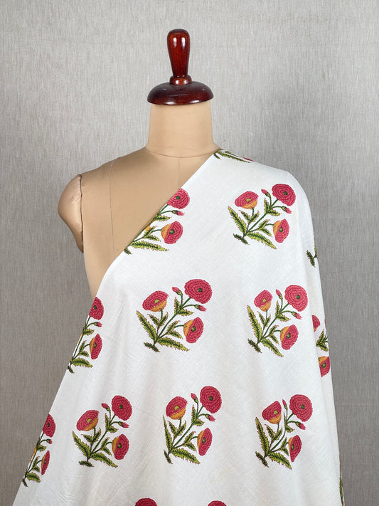 Printed Mulmul Cotton  Fabric