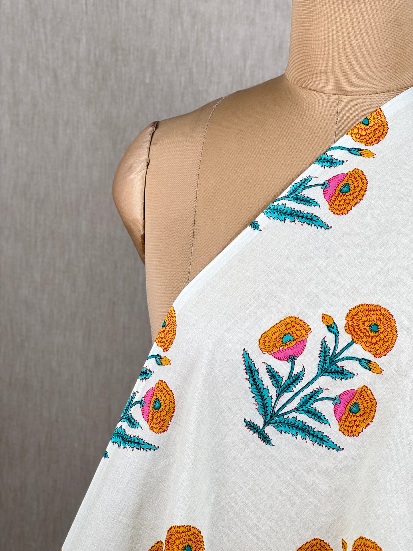 Printed Mulmul Cotton  Fabric