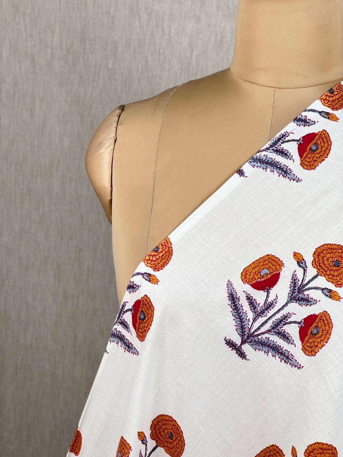 Printed Mulmul Cotton  Fabric