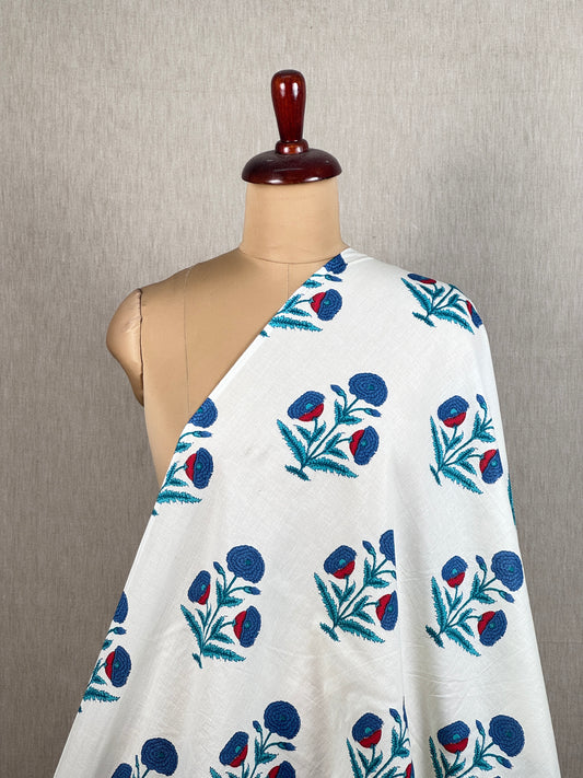 Printed Mulmul Cotton  Fabric