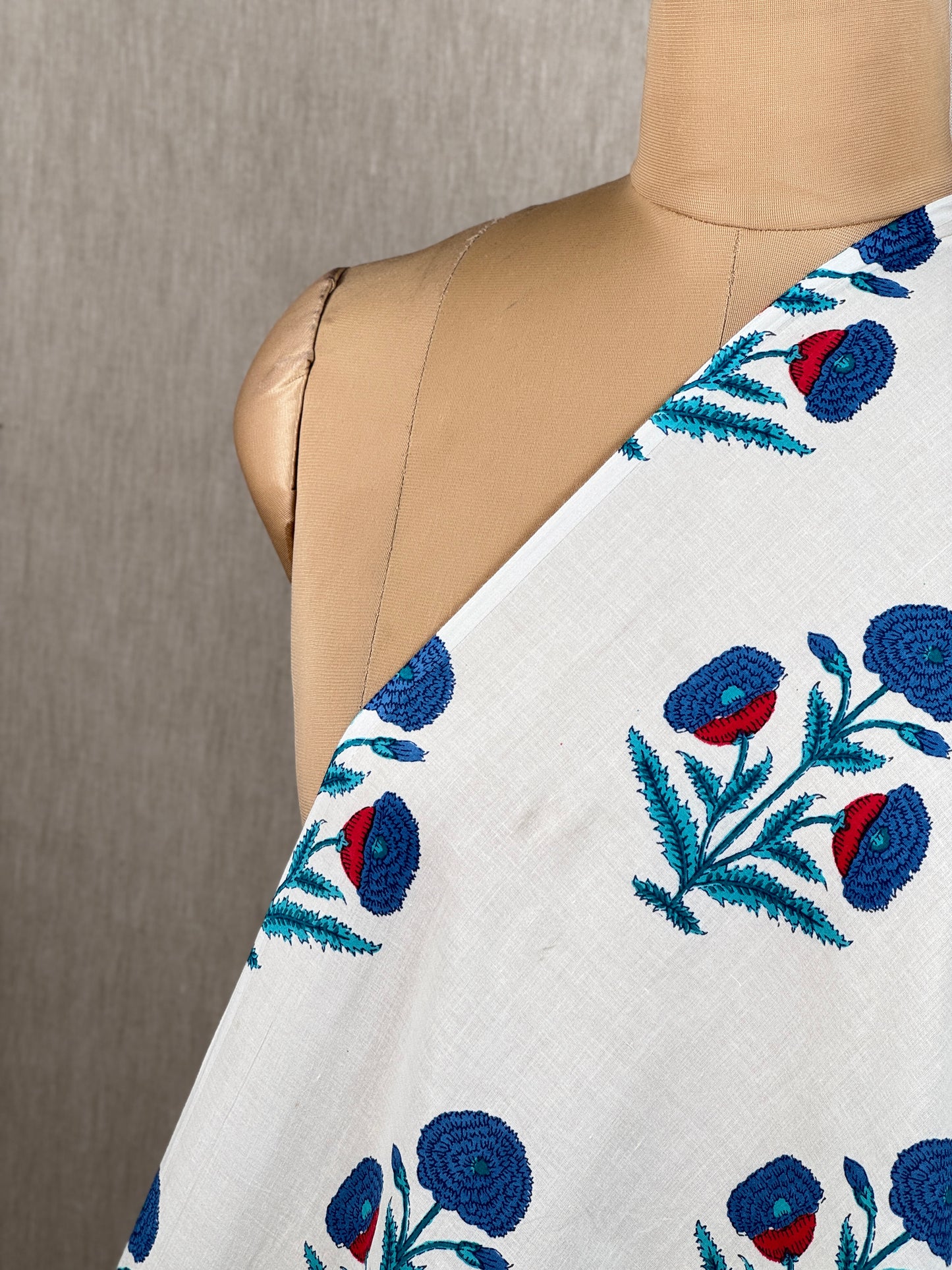 Printed Mulmul Cotton  Fabric