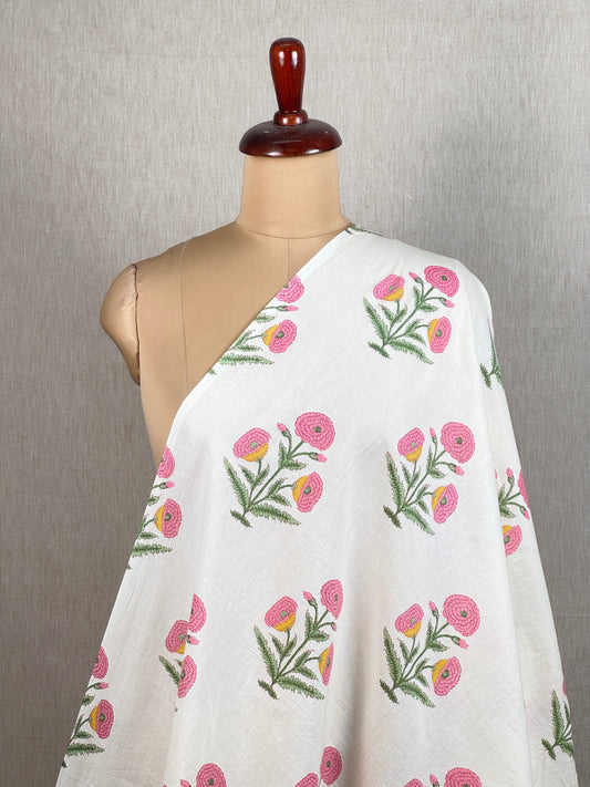Printed Mulmul Cotton  Fabric