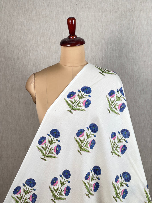Printed Mulmul Cotton  Fabric