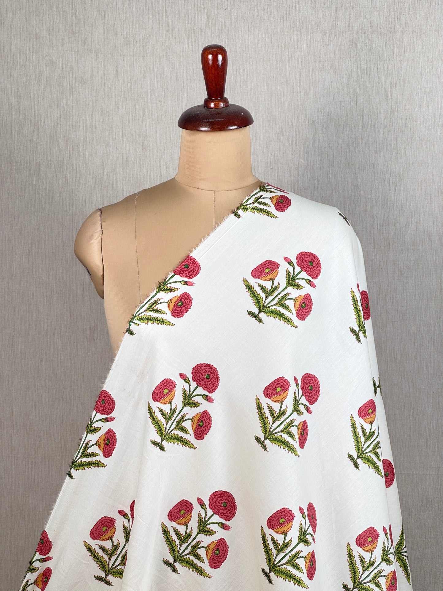 Printed Cotton Satin Fabric
