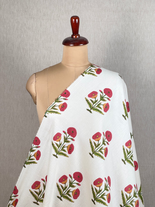 Printed Cotton Satin Fabric