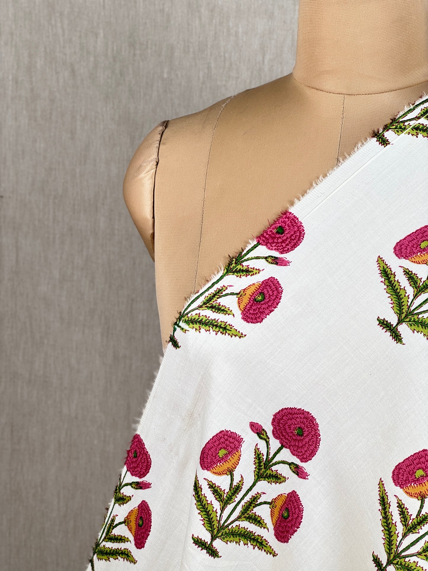 Printed Cotton Satin Fabric