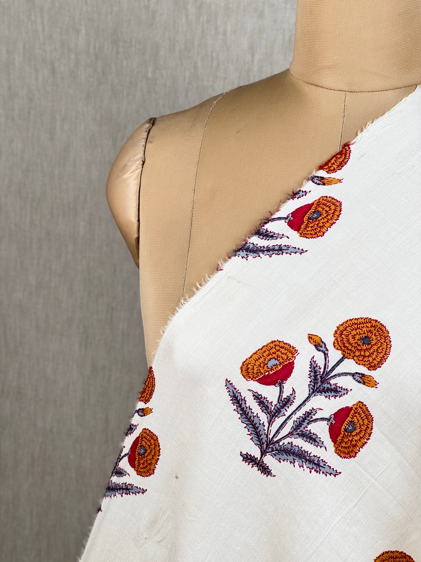 Printed Cotton Satin Fabric