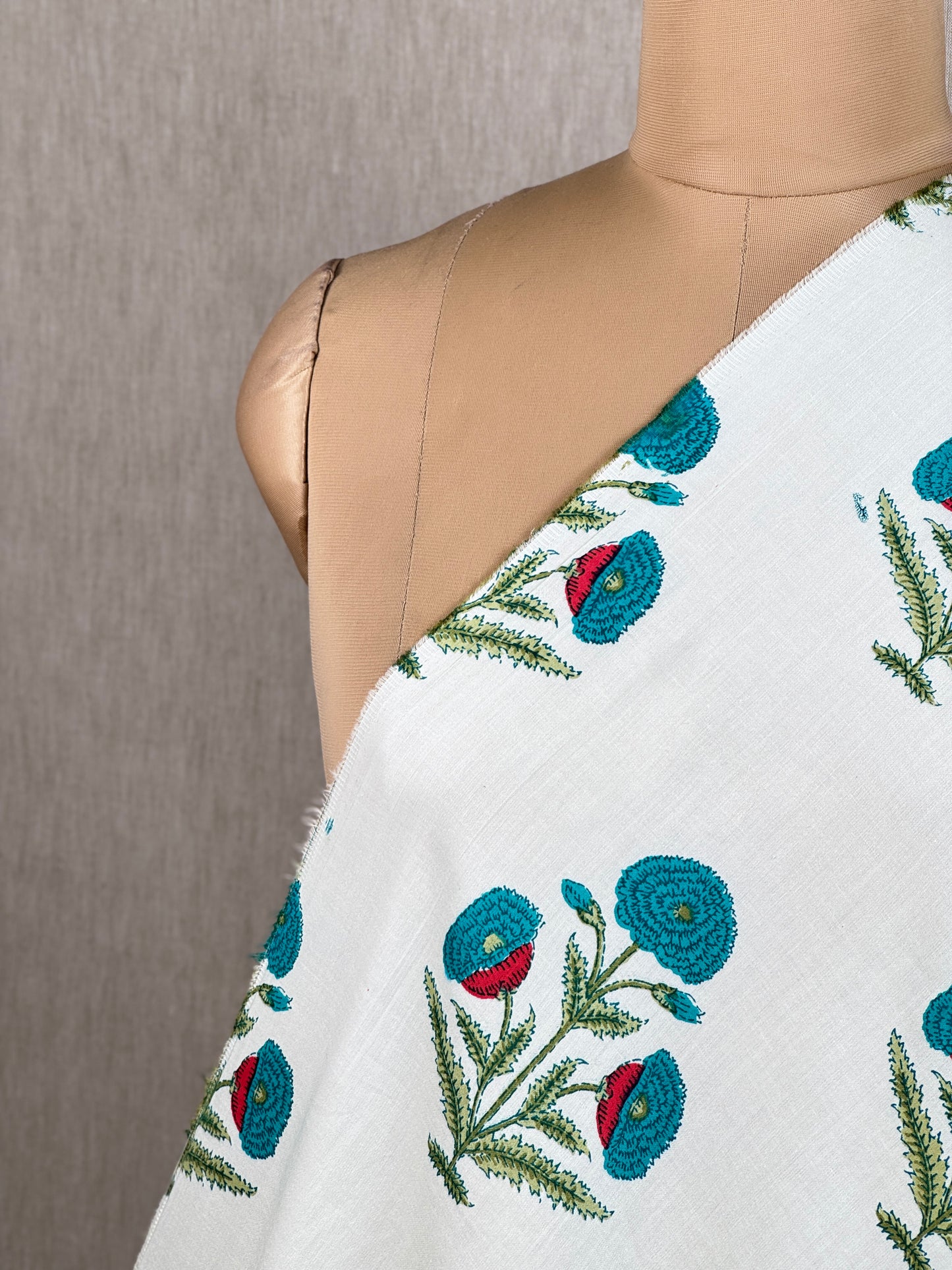 Printed Cotton Satin Fabric