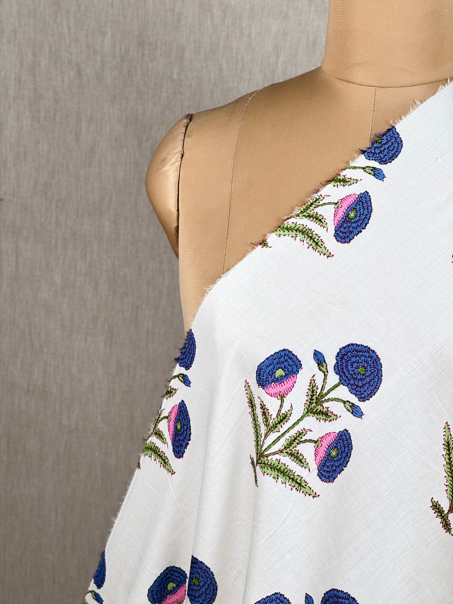 Printed Cotton Satin Fabric