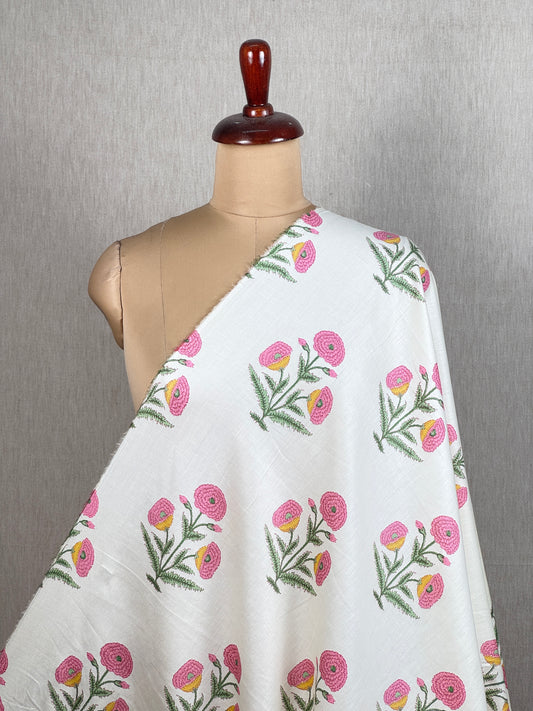 Printed Cotton Satin Fabric