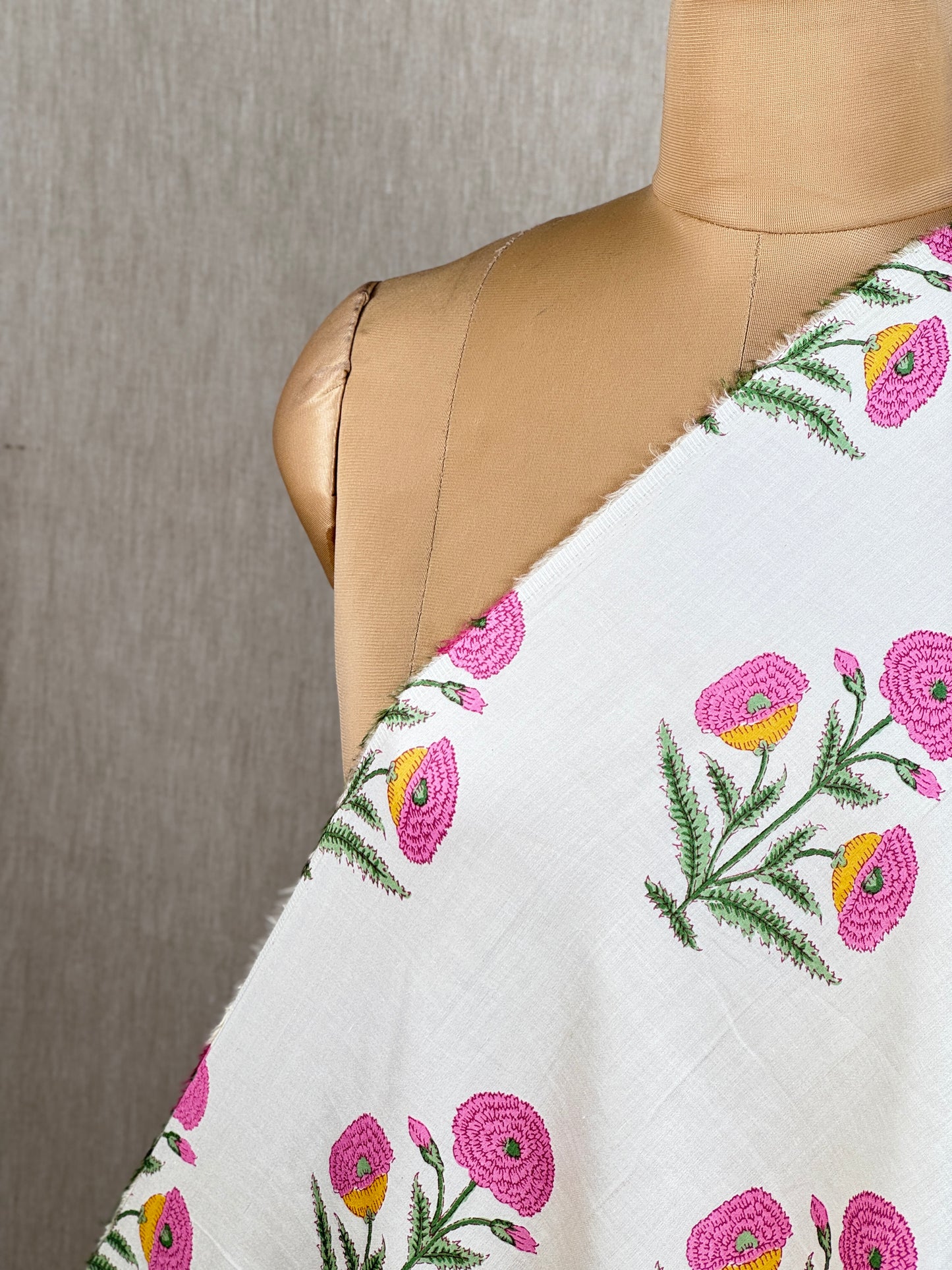 Printed Cotton Satin Fabric