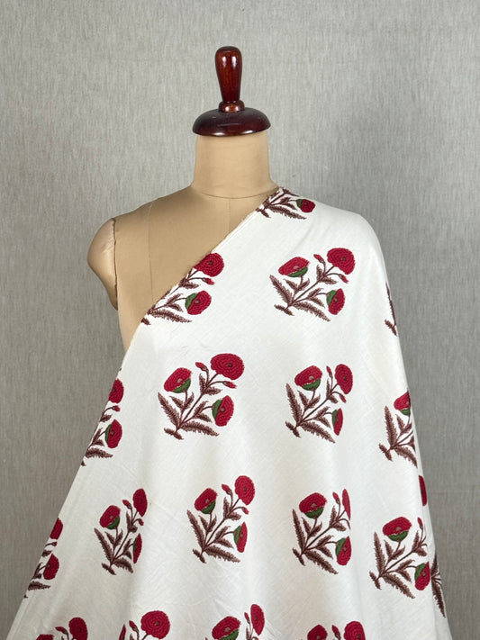 Printed Cotton Satin Fabric