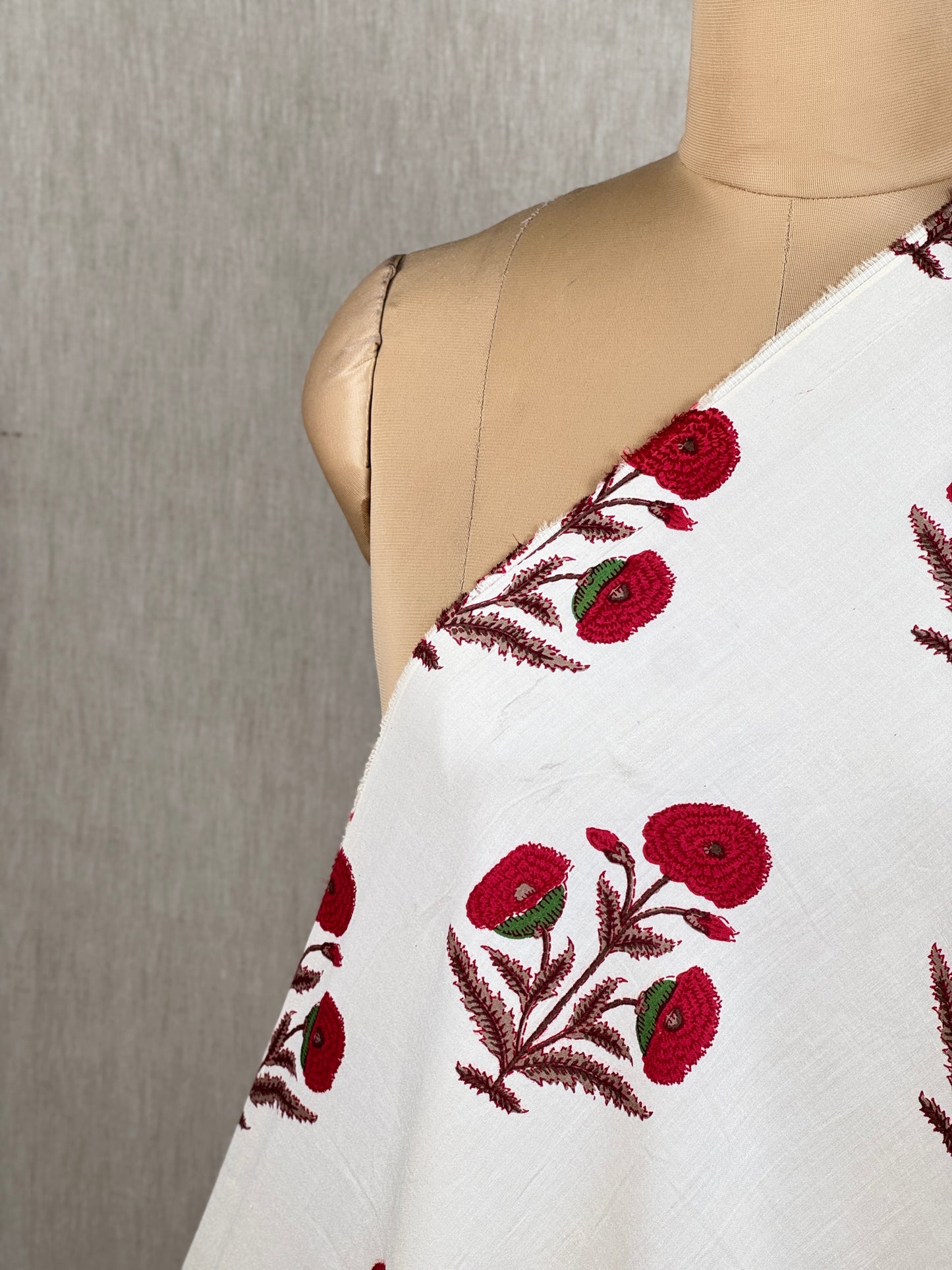 Printed Cotton Satin Fabric