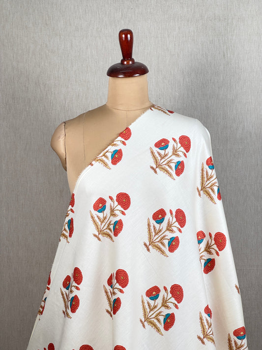 Printed Cotton Satin Fabric