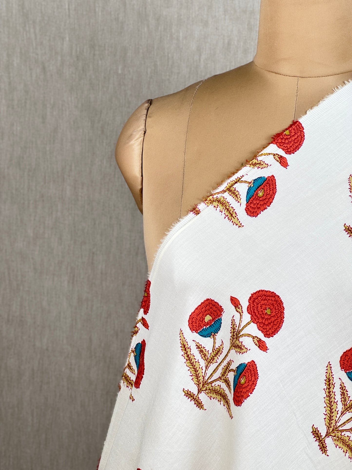 Printed Cotton Satin Fabric