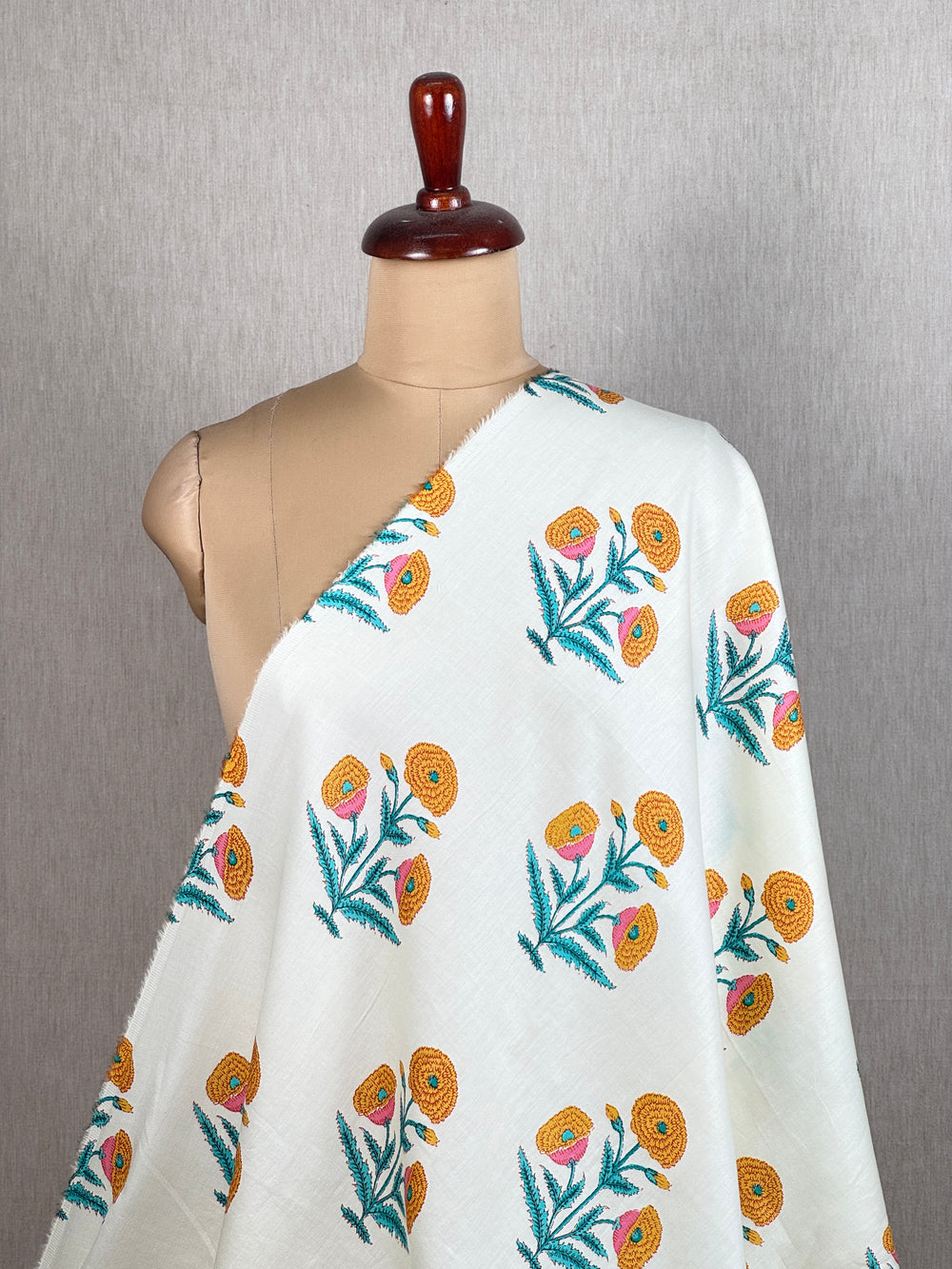 Printed Cotton Satin Fabric
